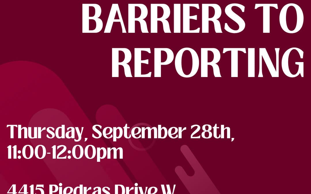Barriers to Reporting