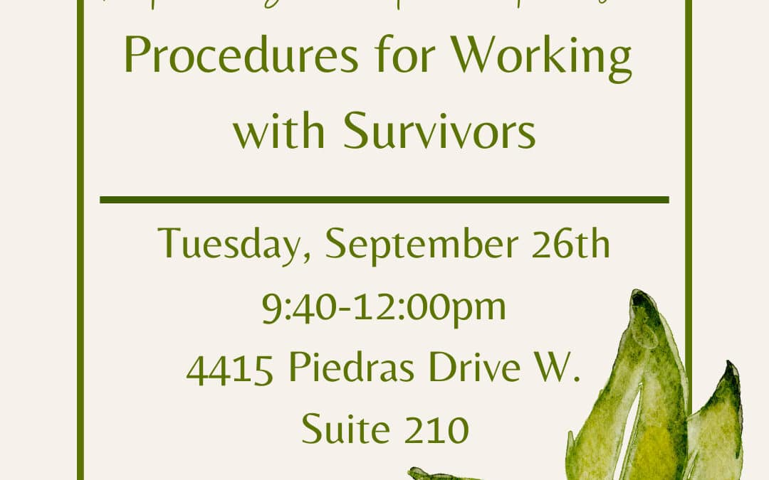 Procedures for Working with Survivors